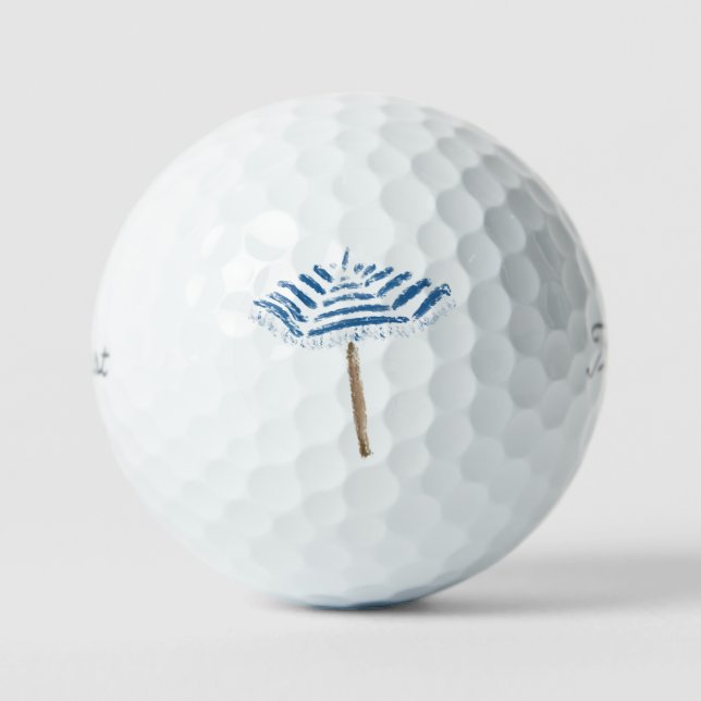 Balles De Golf Parapluie de plage (Recto)