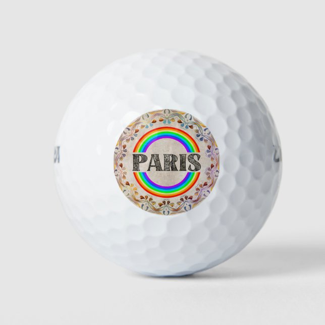 Balles De Golf Paris Golf Ball (Devant)