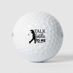 Balles De Golf Parlez Birdie à Moi – Création de citation de golf