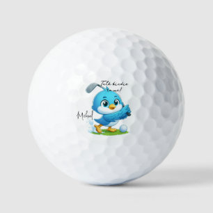 Balles De Golf Parlez-moi d'oiseau, Mignonne Golfing