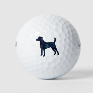 Balles De Golf Parson Russel Terrier Aquarelle noire