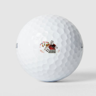 Balles De Golf partie casino, poker vintage