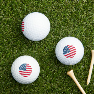 Balles De Golf Parties scintillant Bleue Rouge Patriotique Améric