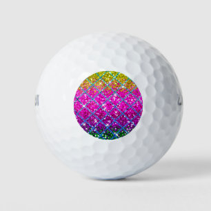 Balles De Golf Parties scintillant pourpre Snakeskin