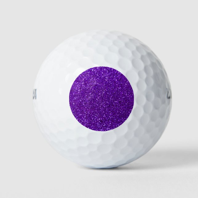 Balles De Golf Parties scintillant violette de l'indigo (Devant)