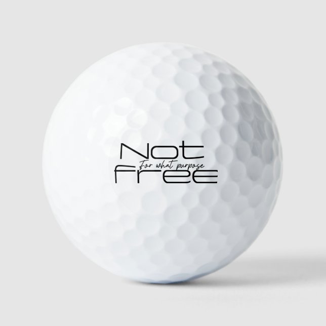 Balles De Golf pas libre (Recto)