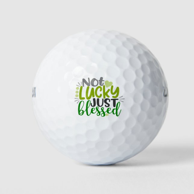 Balles De Golf Pas Lucky, juste bienheureux CITE (Devant)