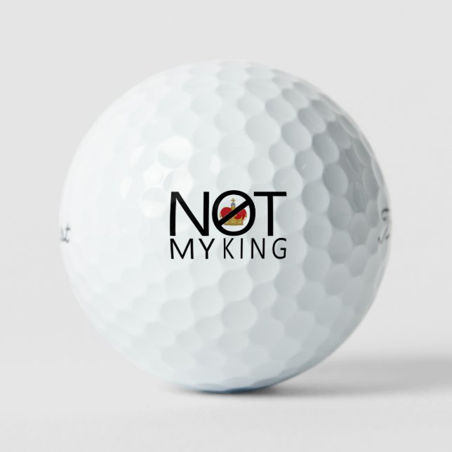 Balles De Golf Pas mon roi (Recto)