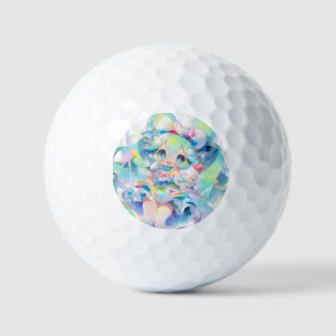 Balles De Golf Pastel Magique Idol Girl Chibi Anime