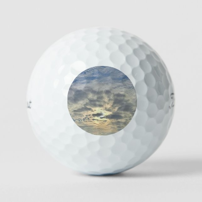 Balles De Golf Pastel Sunrise (Recto)