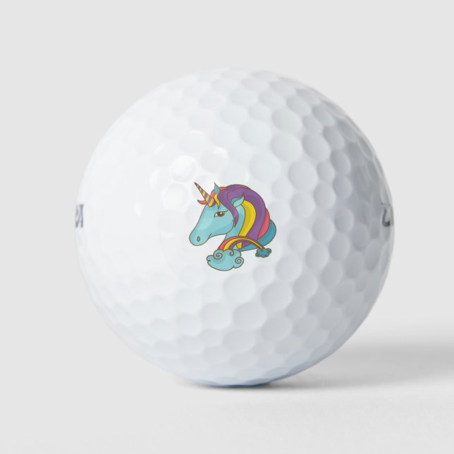 Balles De Golf Pastel Unicorn (Devant)