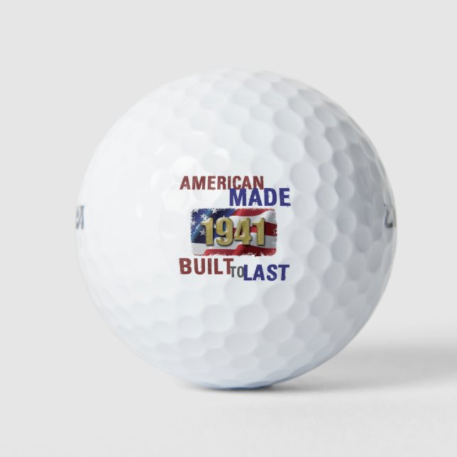 Balles De Golf Patriotique 1941 80e anniversaire (Devant)
