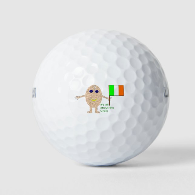Balles De Golf Patriotique Irish Egg Golf Ball (Devant)