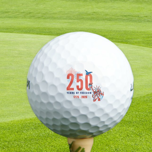 Balles de golf patriotiques pour le 250e anniversa (America 250th Anniversary Patriotic Golf Balls
)