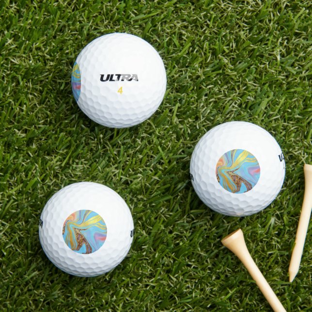 Balles De Golf pattern abstract marbled (Herbe in situ)