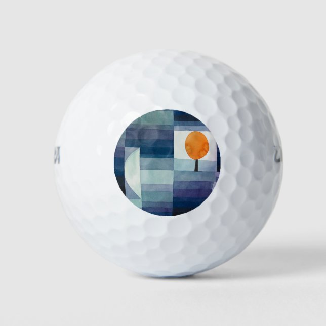 Balles De Golf Paul Klee Abstrait Tree Blue Peinture (Devant)