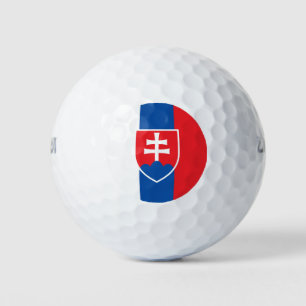 Balles De Golf pavillon de la Slovaquie (variante verticale)