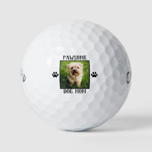 Balles De Golf Pawsome Chien Maman Empreintes de pattes Photo de 