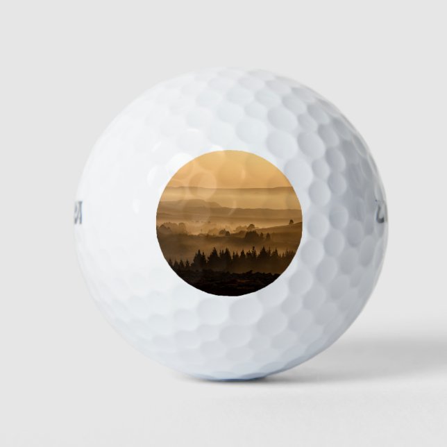 Balles De Golf Paysage au coucher du soleil (Devant)