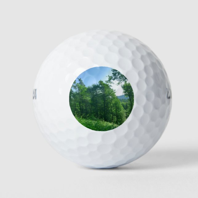 Balles De Golf Paysage de la forêt verte (Devant)