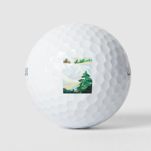 Balles De Golf Paysage neigeux (Devant)