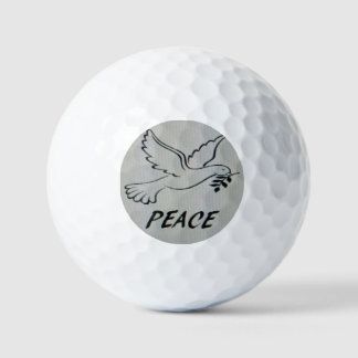 Balles De Golf Peace Dove Key Chain with scripture