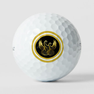 Balles De Golf Peace in Flight Featuring Two Gold Doves