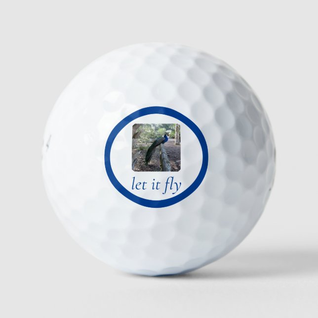 Balles De Golf Peacock - Let it Fly (Devant)