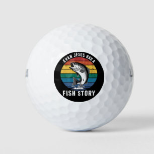 Balles De Golf Pêche Même Jésus avait une histoire de poisson Bas