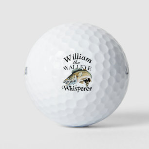 Balles De Golf Pêcheur de Walleye Whisperer personnalisé