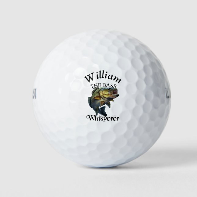 Balles De Golf Pêcheur de Whisperer de basse personnalisée (Devant)