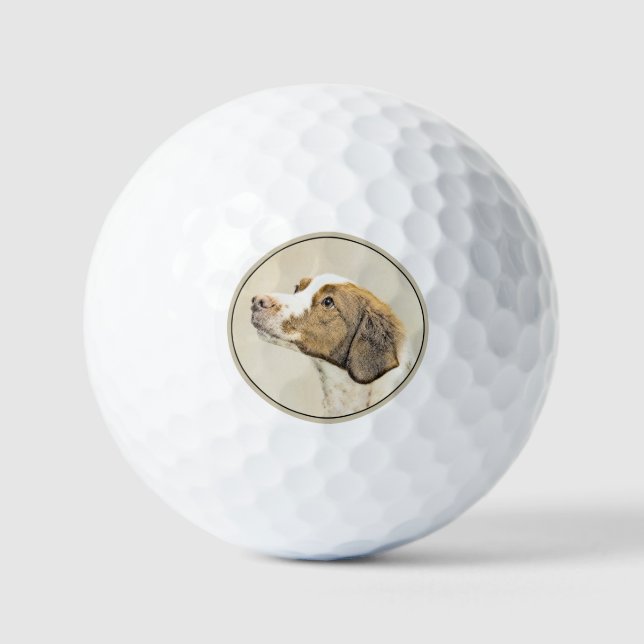 Balles De Golf Peinture Brittany - Jolie illustration originale d (Recto)