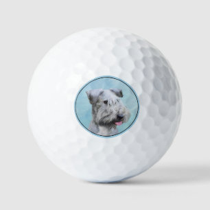 Balles De Golf Peinture Cesky Terrier - Cute Original Chien Art