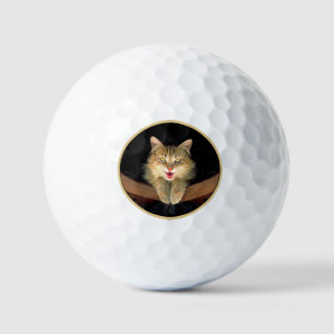 Balles De Golf Peinture de chat Mad - Cute Original Cat Art