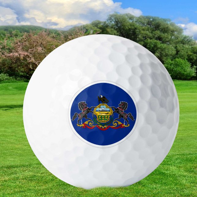 Balles De Golf Pennsylvania Golf Balls, drapeau de l'état / Patri (Créateur téléchargé)