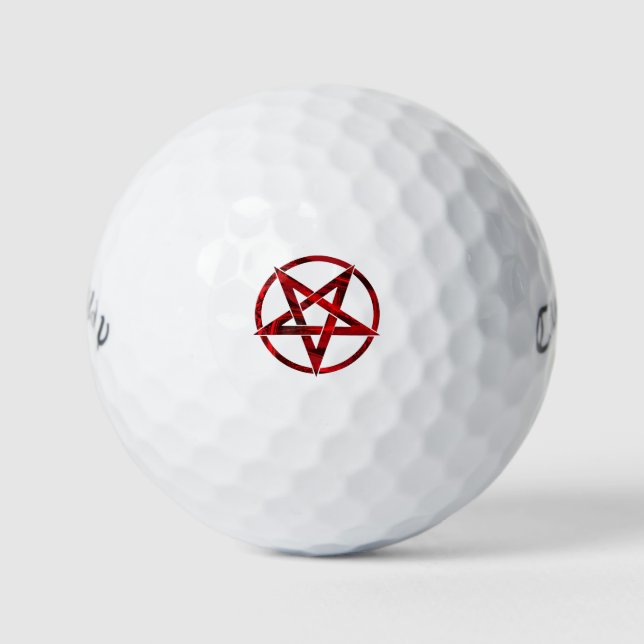 Balles De Golf Pentagram Red Devil (Devant)