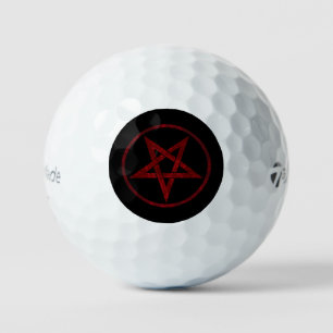 Balles De Golf Pentagram Red Devil