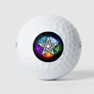 Balles De Golf pentagramme du Wiccan