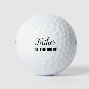 Balles De Golf Père de la fête de mariage de mariée