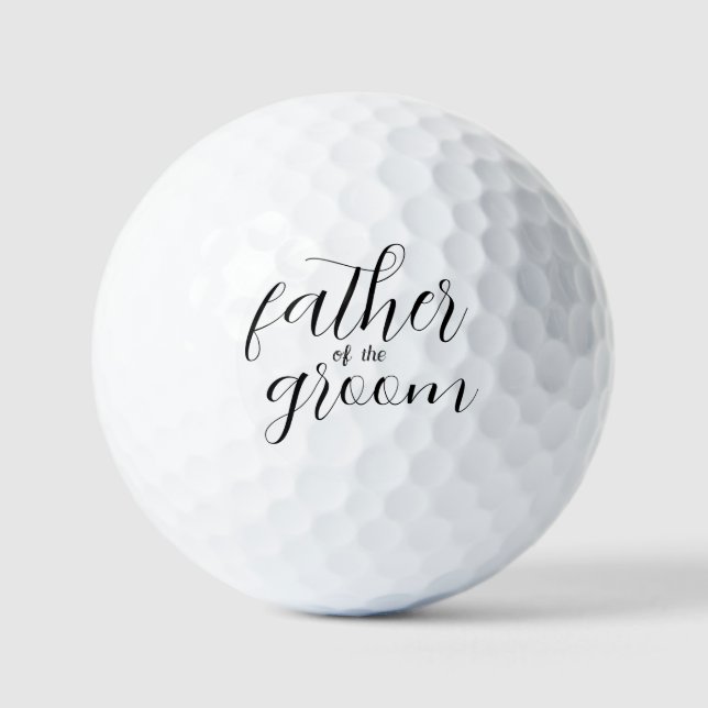 Balles De Golf Père de l'invitation du marié (Recto)