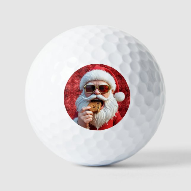 Balles De Golf Père Noël cool (Recto)
