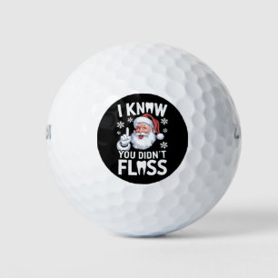 Balles De Golf Père Noël Je sais que vous n'avez pas utilisé de f