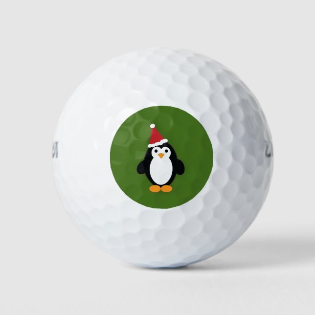 Balles De Golf Père Noël Penguin (Devant)