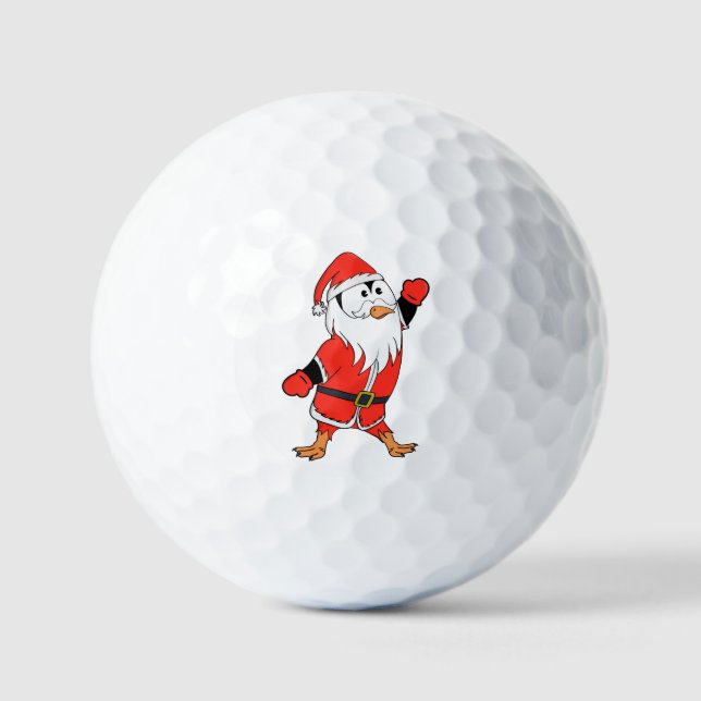Balles De Golf Père Noël Penguin Prêt pour Noël (Recto)