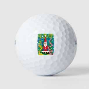 Balles De Golf Père Noël Winter Wonderland - Kids Art pour CHOC
