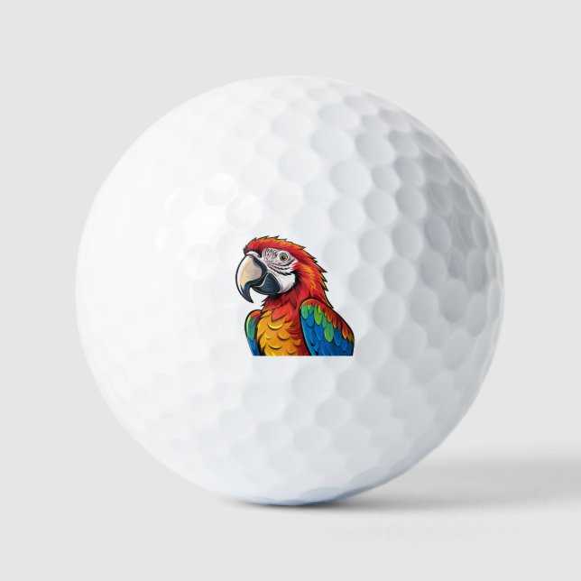 Balles De Golf perroquet ara (Recto)