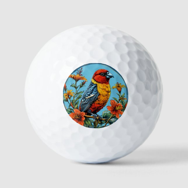 Balles De Golf Perroquet mandelieu oiseau coloré (Recto)