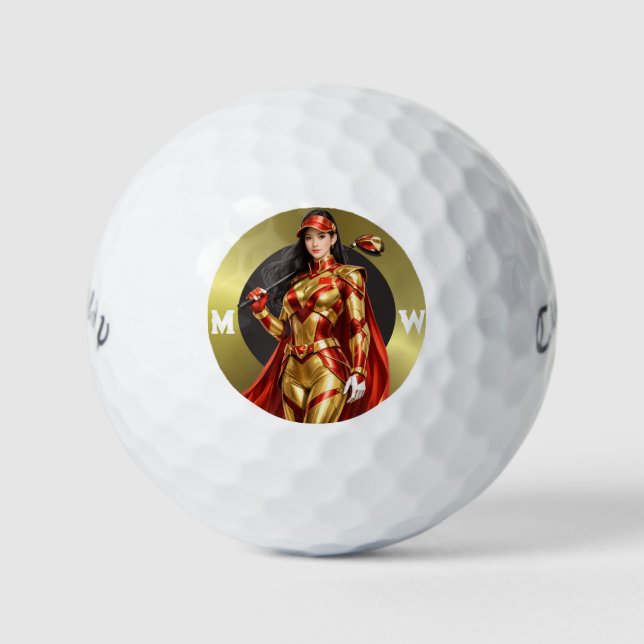 Balles De Golf Personalized Superhero Callaway Warbird Golf Balls (Devant)