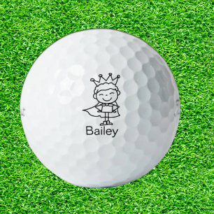 Balles De Golf Personnages en allumettes Doodle fille