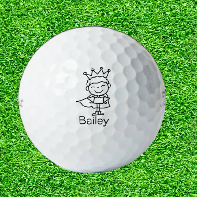 Balles De Golf Personnages en allumettes Doodle fille (Swing into Whimsy with Daughter Doodle Golf Balls!)
